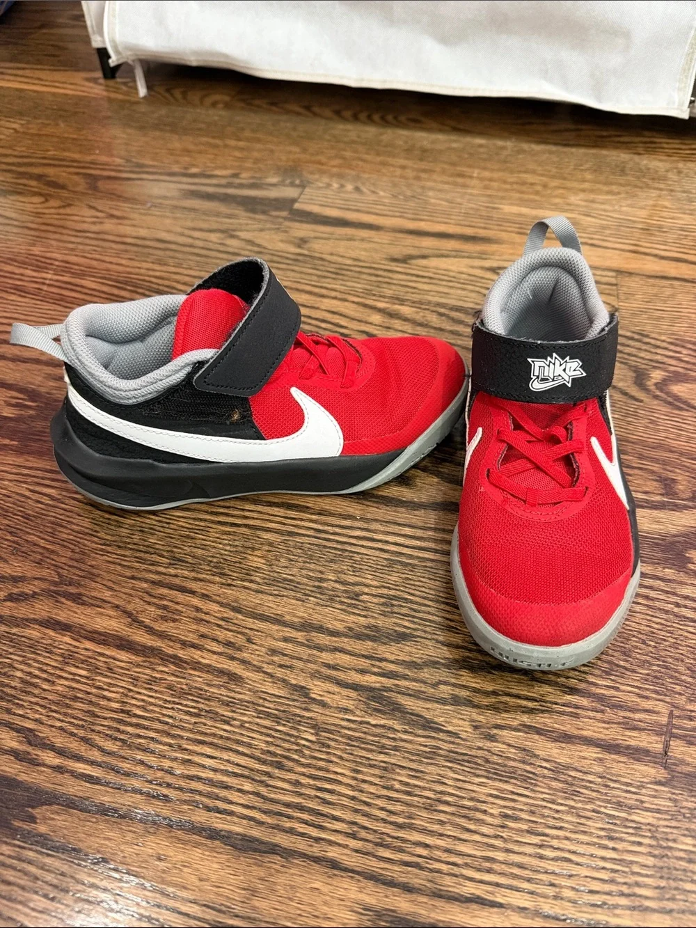 Nike Kids Red, Black & White Athletic Sneakers